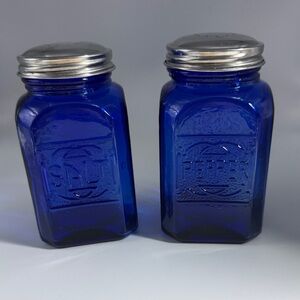 Colbalt Blue Salt and Pepper Shaker Set